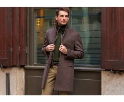 Abrigo de invierno de cachemira y lana para hombre Chocolate Honoré Ii-Bexley Cheap