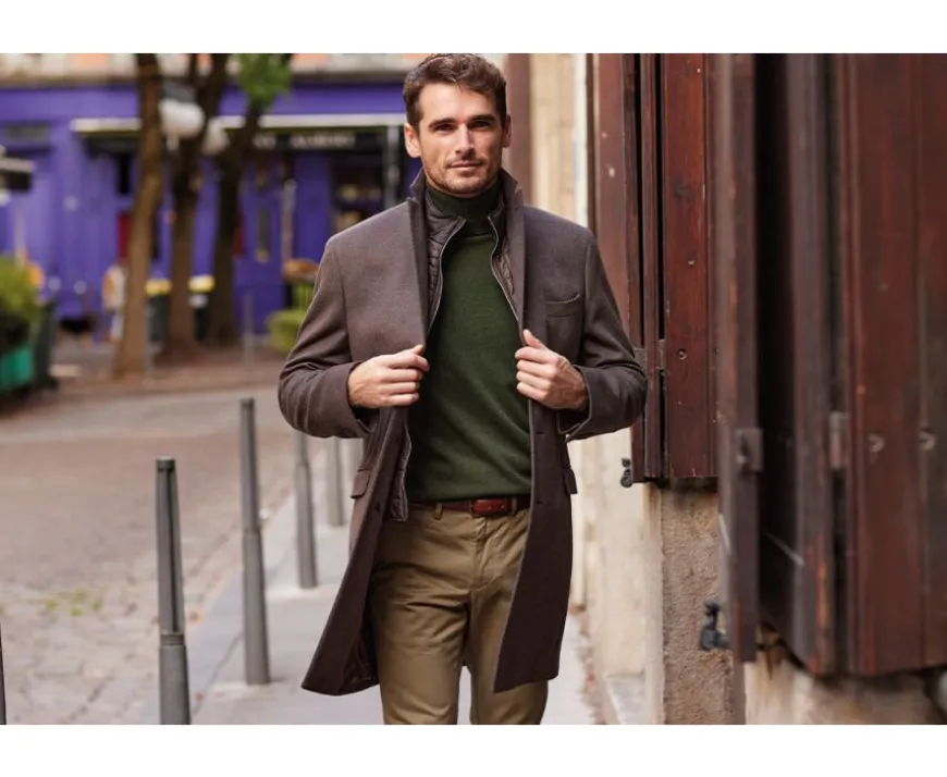 Abrigo de invierno de cachemira y lana para hombre Chocolate Honoré Ii-Bexley Cheap