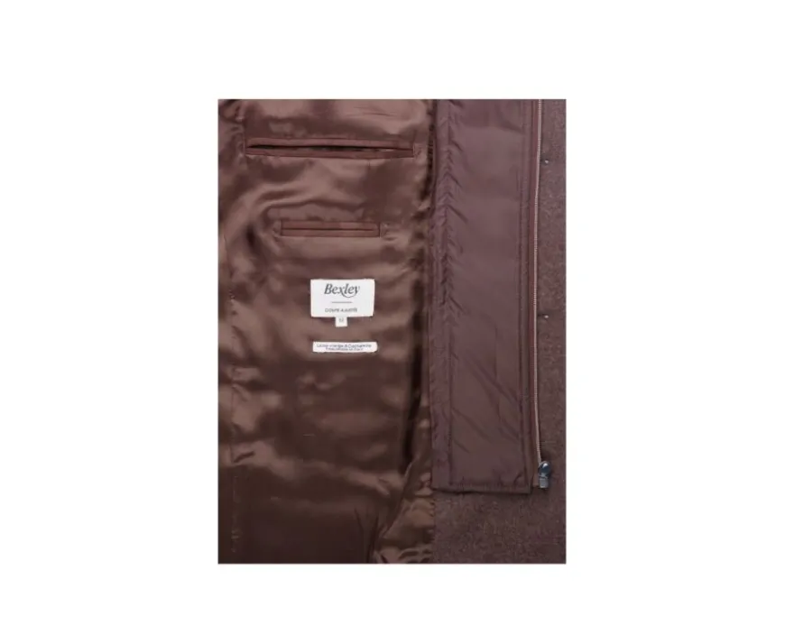Abrigo de invierno de cachemira y lana para hombre Chocolate Honoré Ii-Bexley Cheap