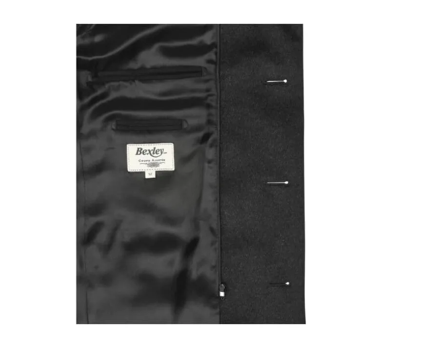 Abrigo de invierno de cachemira y lana para hombre Gris Antracita Honoré Ii-Bexley Hot