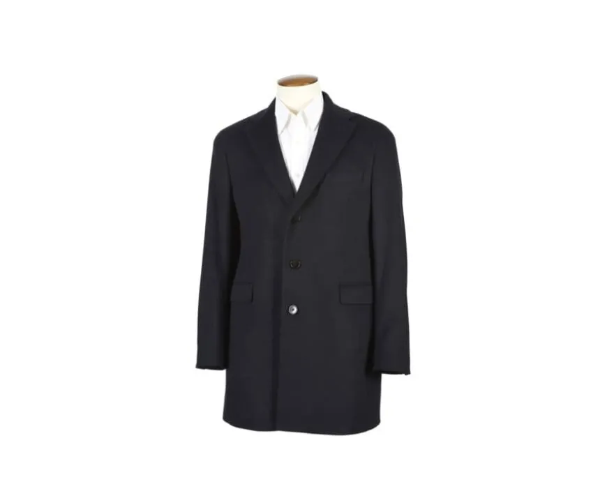 Abrigo de invierno de cachemira y lana para hombre Azul marino Honoré Ii-Bexley Online