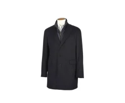 Abrigo de invierno de cachemira y lana para hombre Azul marino Honoré Ii-Bexley Online