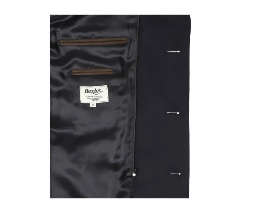 Abrigo de invierno de cachemira y lana para hombre Azul marino Honoré Ii-Bexley Online