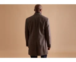 Abrigo de invierno de cachemira y lana para hombre Espiga Topo Honoré Ii-Bexley New