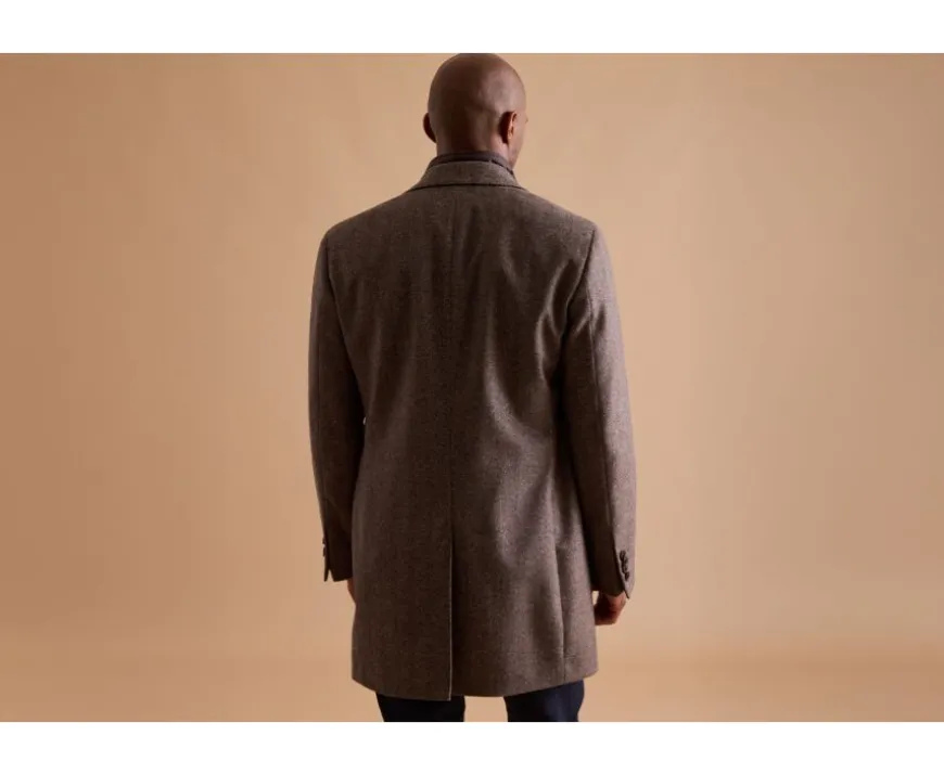 Abrigo de invierno de cachemira y lana para hombre Espiga Topo Honoré Ii-Bexley New