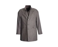 Abrigo de invierno de cachemira y lana para hombre Espiga Topo Honoré Ii-Bexley New