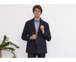 Abrigo de lana para hombre Marino Gaëlan-Bexley New