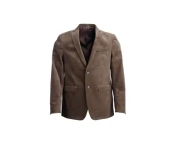 Americana de pana lavada para hombre Topo oscuro Léontilde-Bexley Shop