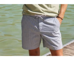 Bañador de hombre rayado Navy Brentan-Bexley New