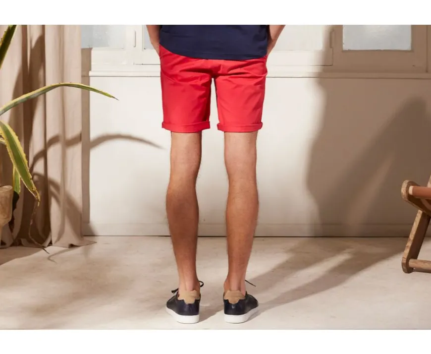 Bermuda chino para hombre Frambuesa brillante Barry-Bexley Online