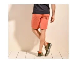 Bermuda chino para hombre Naranja sanguina Barry-Bexley Outlet