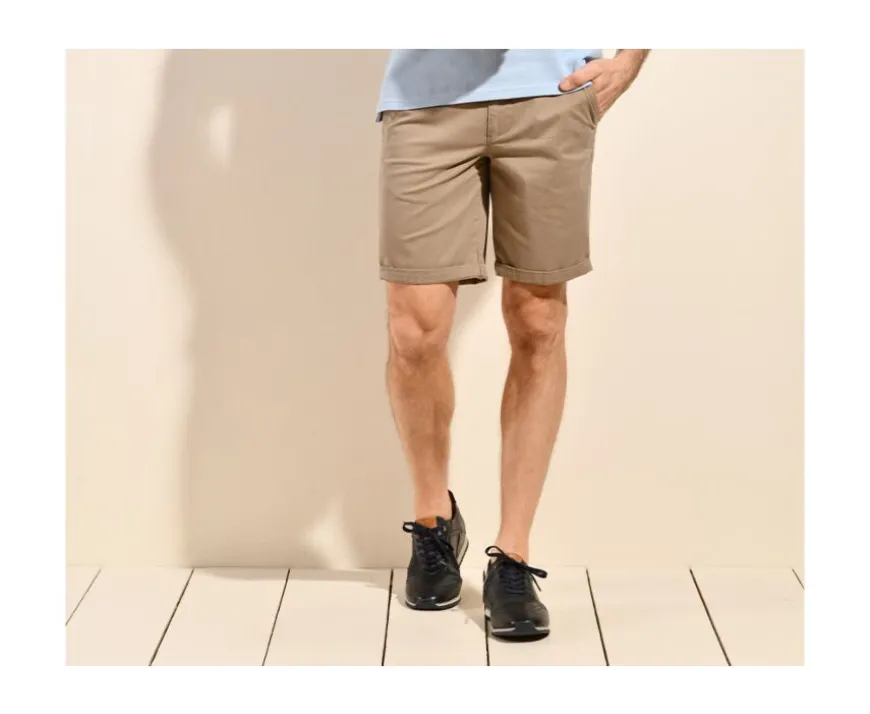 Bermuda tipo chino para hombre Topo claro Barry-Bexley Fashion