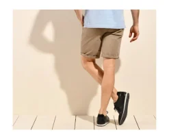 Bermuda tipo chino para hombre Topo claro Barry-Bexley Fashion