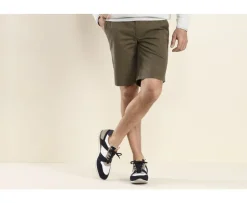 Bermuda tipo chino para hombre Topo oscuro Barry-Bexley Fashion
