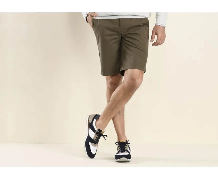 Bermuda tipo chino para hombre Topo oscuro Barry-Bexley Fashion