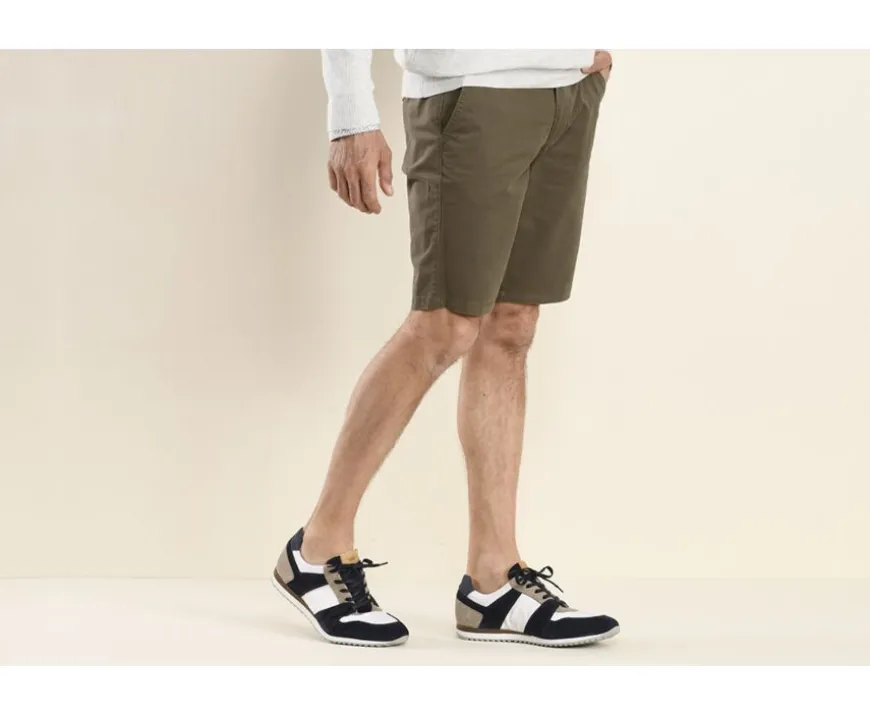 Bermuda tipo chino para hombre Topo oscuro Barry-Bexley Fashion
