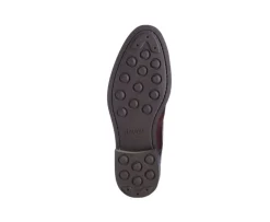 Botas bajas de piel chocolate Patinada para hombre Watford Ii Gomme City-Bexley Discount