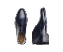 Botas bajas de piel negra patinada para hombre. Watford Ii Gomme City-Bexley Best Sale