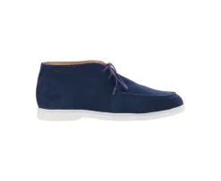 Botas casual de hombre Terciopelo Navy Serenoa-Bexley Clearance