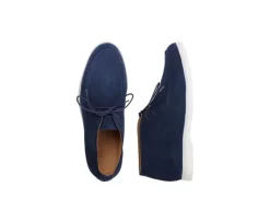 Botas casual de hombre Terciopelo Navy Serenoa-Bexley Clearance