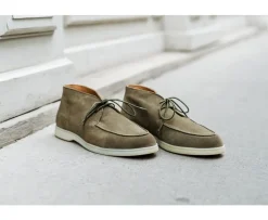 Botas casual de hombre Terciopelo Caqui Serenoa-Bexley Shop