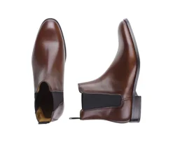 Botas Chelsea de hombre con suela de goma coñac patinado Toddington Gomme-Bexley Online