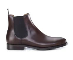 Botas Chelsea de piel Chocolate patinado Alderton Gomme-Bexley New