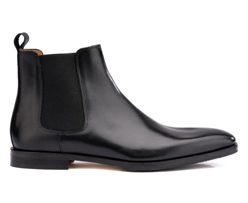 Botas Chelsea de piel para hombre Negras Bergame Patin-Bexley Cheap