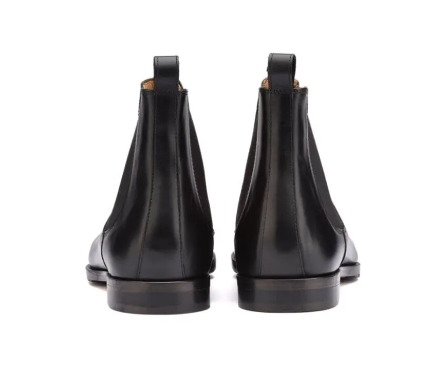 Botas Chelsea de piel para hombre Negras Bergame Patin-Bexley Cheap