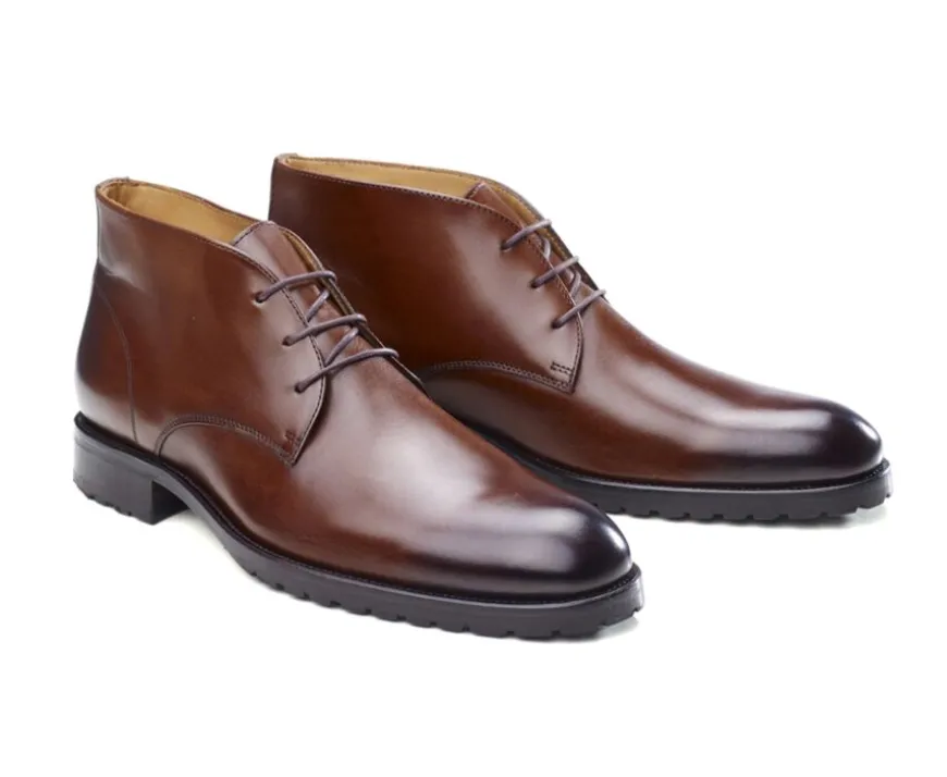 Botas chukka hombre Coñac patinado Warwick-Bexley Fashion