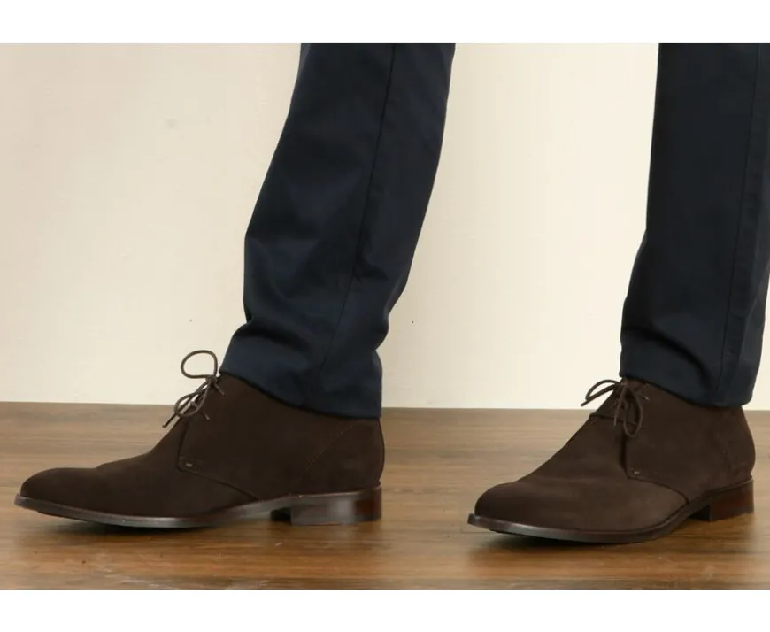 Botas Chukka para Hombre terciopelo Marrón Wormington Gomme-Bexley Fashion