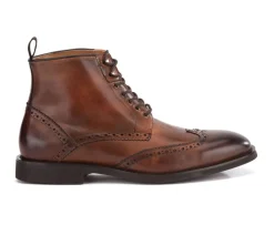 Botas derby de hombre con cordones Castaño patinado Charing Gomme City-Bexley Sale