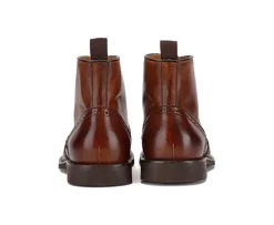 Botas derby de hombre con cordones Castaño patinado Charing Gomme City-Bexley Sale