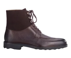 Botas Hombre en Cuero Chocolate granulado Kent High Gomme Country-Bexley Best