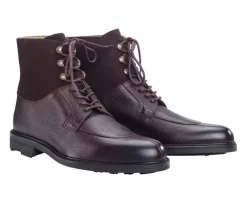 Botas Hombre en Cuero Chocolate granulado Kent High Gomme Country-Bexley Best