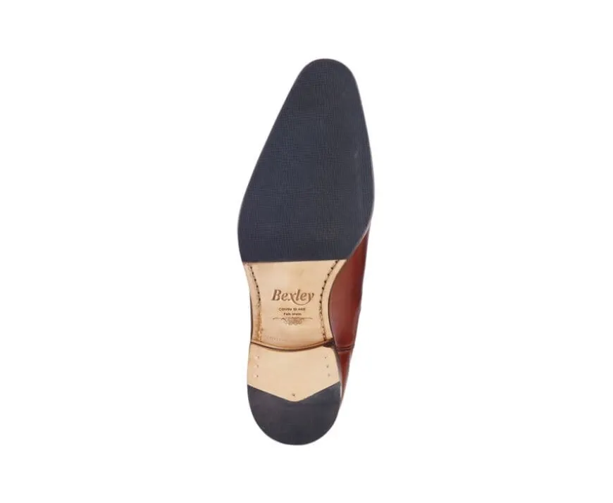Botines Chelsea de piel para hombre Chocolate patinado Bergame Patin-Bexley Clearance