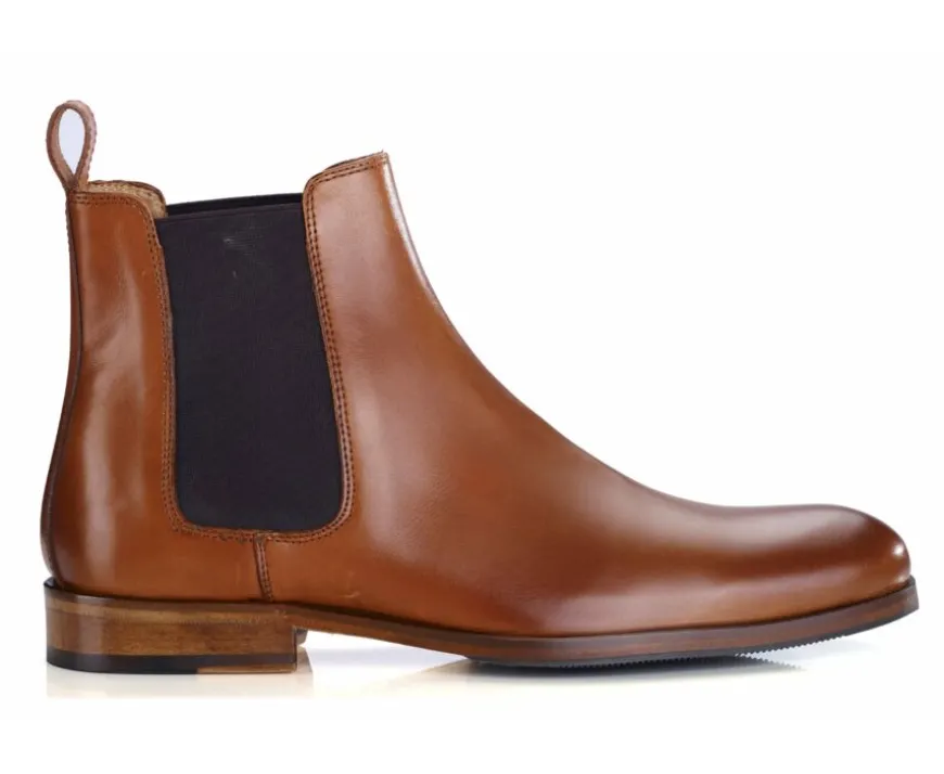 Botines Chelsea Hombre Coñac Patinado Dawson Ii Patin-Bexley Outlet