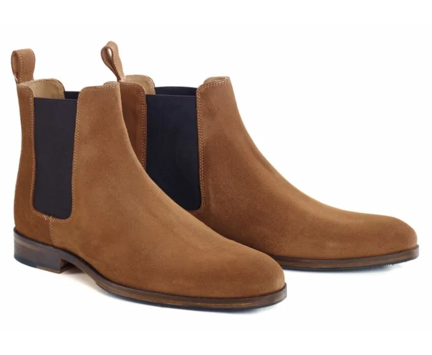 Botines Chelsea Hombre terciopelo Coñac Dawson Ii Patin-Bexley Hot