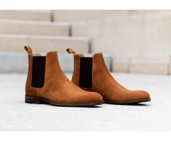 Botines Chelsea Hombre terciopelo Coñac Dawson Ii Patin-Bexley Hot