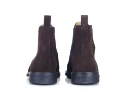 Botines Chelsea para hombre Terciopelo Pardo Fangler Gomme City-Bexley Best