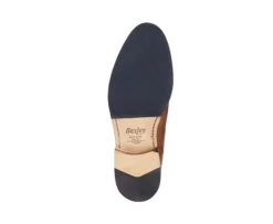 Botines de hombre en castaño patinado con suela de cuero y goma de caucho Dovon Patin-Bexley Sale