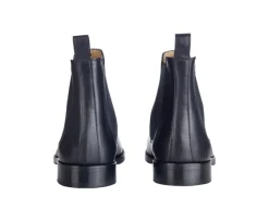 Botines de hombre Negros con suela de cuero y goma de caucho Dovon Patin-Bexley Hot