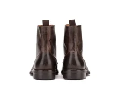 Botines derby con cordones para hombre Chocolate patinado Enfield Ii Gomme City-Bexley Outlet