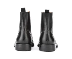 Botines derby con cordones para hombre Negro patinado Enfield Ii Gomme City-Bexley New