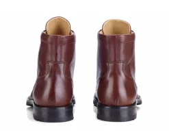 Botines para hombre con cordones Chocolate patinado Bardfield-Bexley Fashion