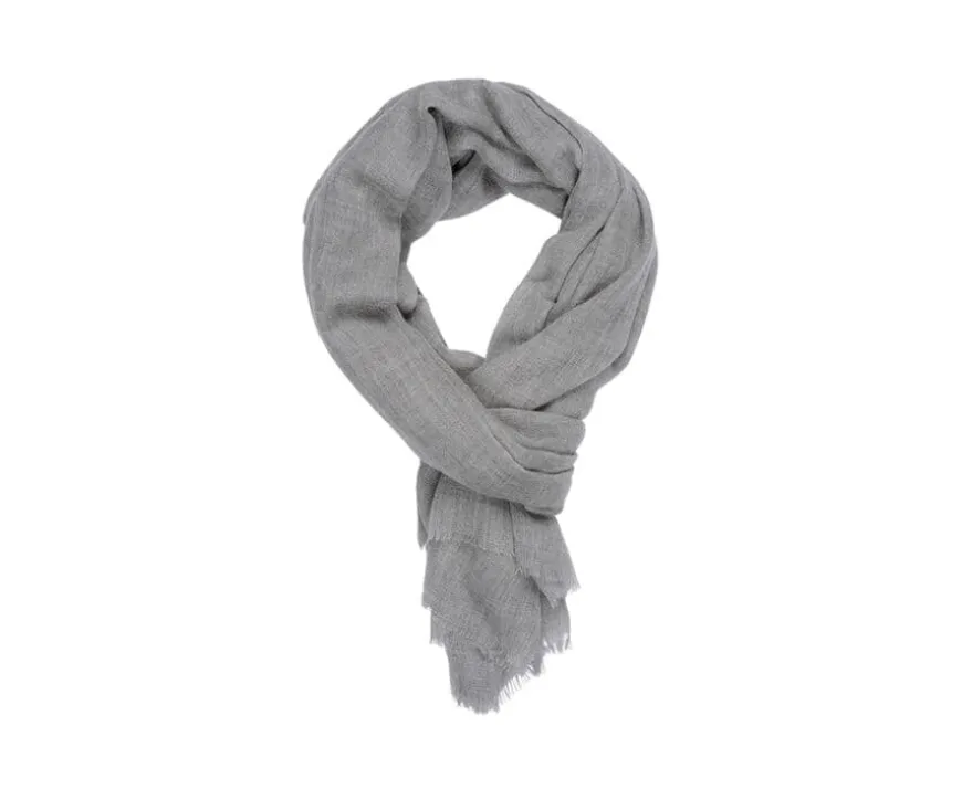 Bufanda de lana fina y cachemira Gris moteado-Bexley Best Sale