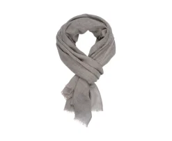 Bufanda de lana fina y cachemira Topo moteado-Bexley Flash Sale