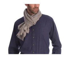 Bufanda de lana fina y cachemira Topo moteado-Bexley Flash Sale