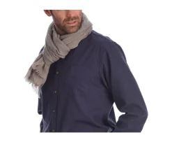 Bufanda de lana fina y cachemira Topo moteado-Bexley Flash Sale