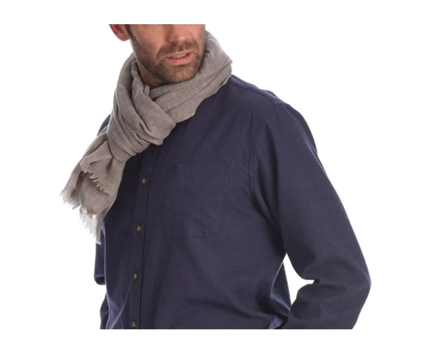Bufanda de lana fina y cachemira Topo moteado-Bexley Flash Sale